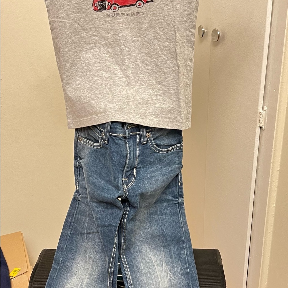 Kids Gray Graphic T-Shirt